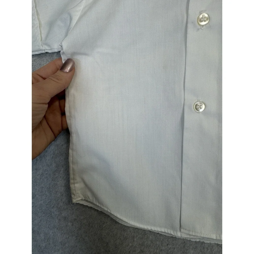 VTG Model‎ Tails Kids Shirt Sz 2 White Peter Pan Collar Perm Press USA